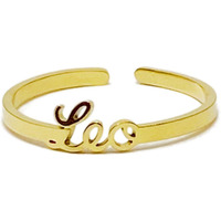 Scripted Zodiac Ring