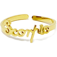 Scripted Zodiac Ring