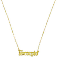 Old English Zodiac Necklace