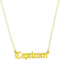 Old English Zodiac Necklace