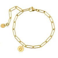 Stylish Initial Charm Bracelet