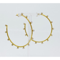 Slim & Jeweled Hoop Earrings