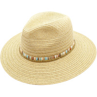 Villas Toyo Straw Color Band Beaded Beach Resort Hat