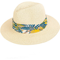Sunny Straw Cotton Band Resort Hat
