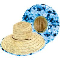 Tied Straw Lifeguard Hat