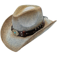 Gaytan Toyo Straw Studded Belt Buckle Drifter Cowboy Hat
