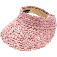 Cleobella Braided Straw Visor Hat