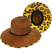 Leopardo Straw Lifeguard Hat
