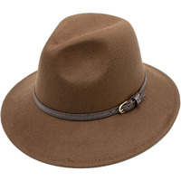 Bonnie Ployester Felt Adjustable Wide Brim Hat