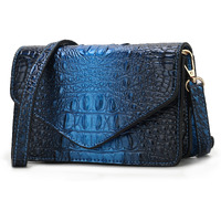 MKF Collection Vanta Croc-Embossed Crossbody Bag by Mia K