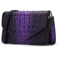 MKF Collection Vanta Croc-Embossed Crossbody Bag by Mia K