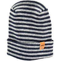 HAAKWEAR Theta Stitch RORO Cuffed Beanie (Patent Pending Design)-Gray/Blue, Made in USA
