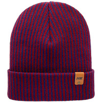 Cuffed Traditional Wide Ribbed Red/Black