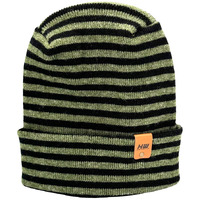 HAAKWEAR Theta Stitch RORO Cuffed Beanie (Patent Pending Design)-Green/Black, Made in USA