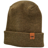 Haakwear Theta Stitch Fusion Cuffed Beanie (Patent Pending Design)-Green/Brown, Made in USA