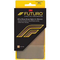 Futuro Energizing Ultra Sheer, Knee Highs for Women, Mild-Nude-M