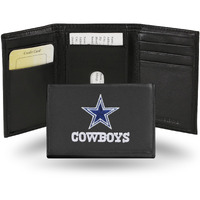 Dallas Cowboys Wallet Trifold Leather Embroidered