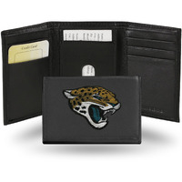 Jacksonville Jaguars Wallet Trifold Leather Embroidered