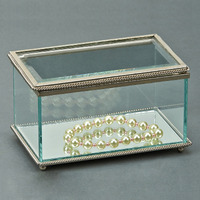Rectangular Hinged Box, Glass 5.25"