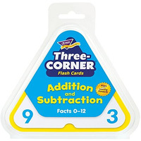 THREE-CORNER FLASH CARDS 48/PK