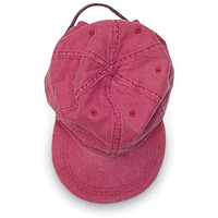 EP101 | ESSENTIALS PIGMENT DYED- Pigment Dyed, Garment Washed Cotton Twill, Six Panel, Low Profile Cap with hook and loop closure. - NAUTICAL RED