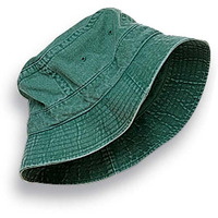 VA101 | VACATIONER- Pigment dyed, garment washed cotton twill, crushable bucket hat style.XL-61 cm (7 5/8")- FOREST GREEN