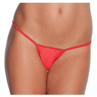 Low Rise Lycra G-String Red O/S(D0102H5QMSY.)