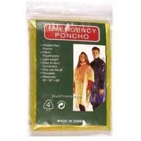 Chaby International 5100 Clear Emergency Rain Poncho