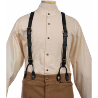 1" LEATHER SUSPENDERS 48" LONG