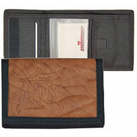 Florida Marlins Leather/Nylon Embossed Tri-Fold Wallet