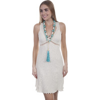 CROCHET STRAP "X" BACK DRESS