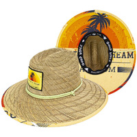 Beach Bum Straw Lifeguard Hat