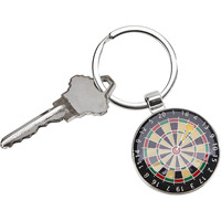 Dart Board Key Chain, 3"