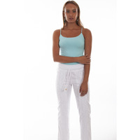 ELASTIC WAIST CROCHET FRONT PANT