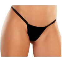 Adore Between The Cheats Wetlook Panty Black O/S(D0102H50E27.)