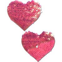 Pastease Color Changing Flip Sequins Heart Pink O/S(D0102HE96KW.)