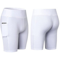 All Seasons Yoga Shorts Stretchable With Phone Pocket(D0102HEY63U.)
