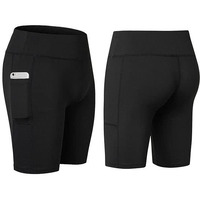 All Seasons Yoga Shorts Stretchable With Phone Pocket(D0102HEYYHV.)