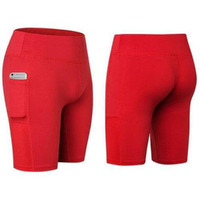 All Seasons Yoga Shorts Stretchable With Phone Pocket(D0102HEYY7W.)