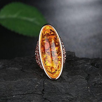 Lava Ring In Fiery Oval Opal(D0102HE63U7.)