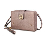 MKF collection Sage cell phone Wallet crossbody Handbag with Optional Wristlet by Mia K(D0102H9XVMV)