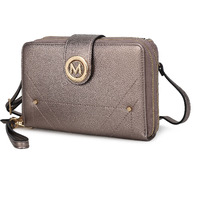 MKF collection Sage cell phone Wallet crossbody Handbag with Optional Wristlet by Mia K(D0102H9XVDY)
