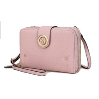 MKF collection Sage cell phone Wallet crossbody Handbag with Optional Wristlet by Mia K(D0102H9XVDU)