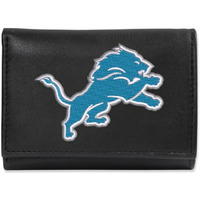 Detroit Lions Wallet Trifold Leather Embroidered Alternate