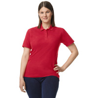 Ladies Softstyle Double Pique Polo - cHERRY RED - S(D0102H7Y8QP)