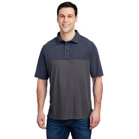 Mens Fusion chromaSoft colorblock Polo - cARBON cRBN HTH - 5XL(D0102H7Z322)