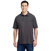 Mens Fusion chromaSoft colorblock Polo - cARBON cRBN HTH - 5XL(D0102H7Z3A6)