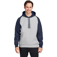 Unisex Zone HydroSportHeavyweight colorblock Hooded Sweatshirt - ATH HT SP DK NV - XS(D0102H78SI6)