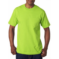 Adult 61 oz 100% cotton Pocket T-Shirt - ASH - S(D0102H7DTKT)