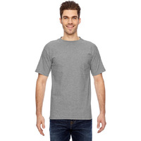 Adult 61 oz 100% cotton Pocket T-Shirt - ASH - S(D0102H7DUET)